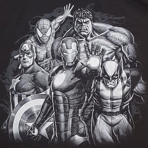 KIDS - MARVEL T-SHIRT - Spider-man, Iron Man, Hulk, Captain America, Wolverine - Picture 2 of 6